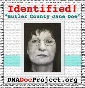 Identified Butler County Jane Doe