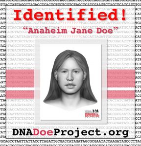 identified Anaheim Jane Doe